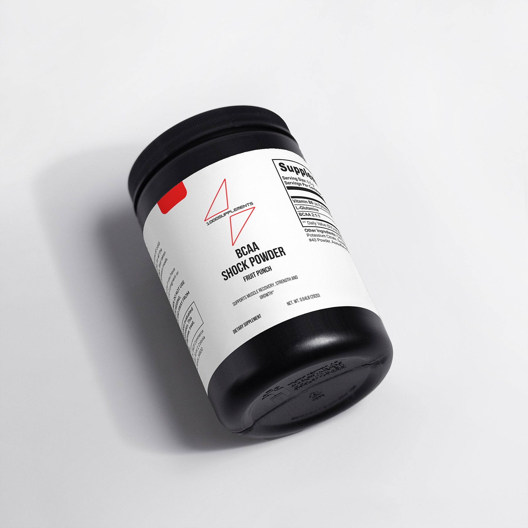 1000Supplements BCAA Shock Powder (Fruit punch) top view