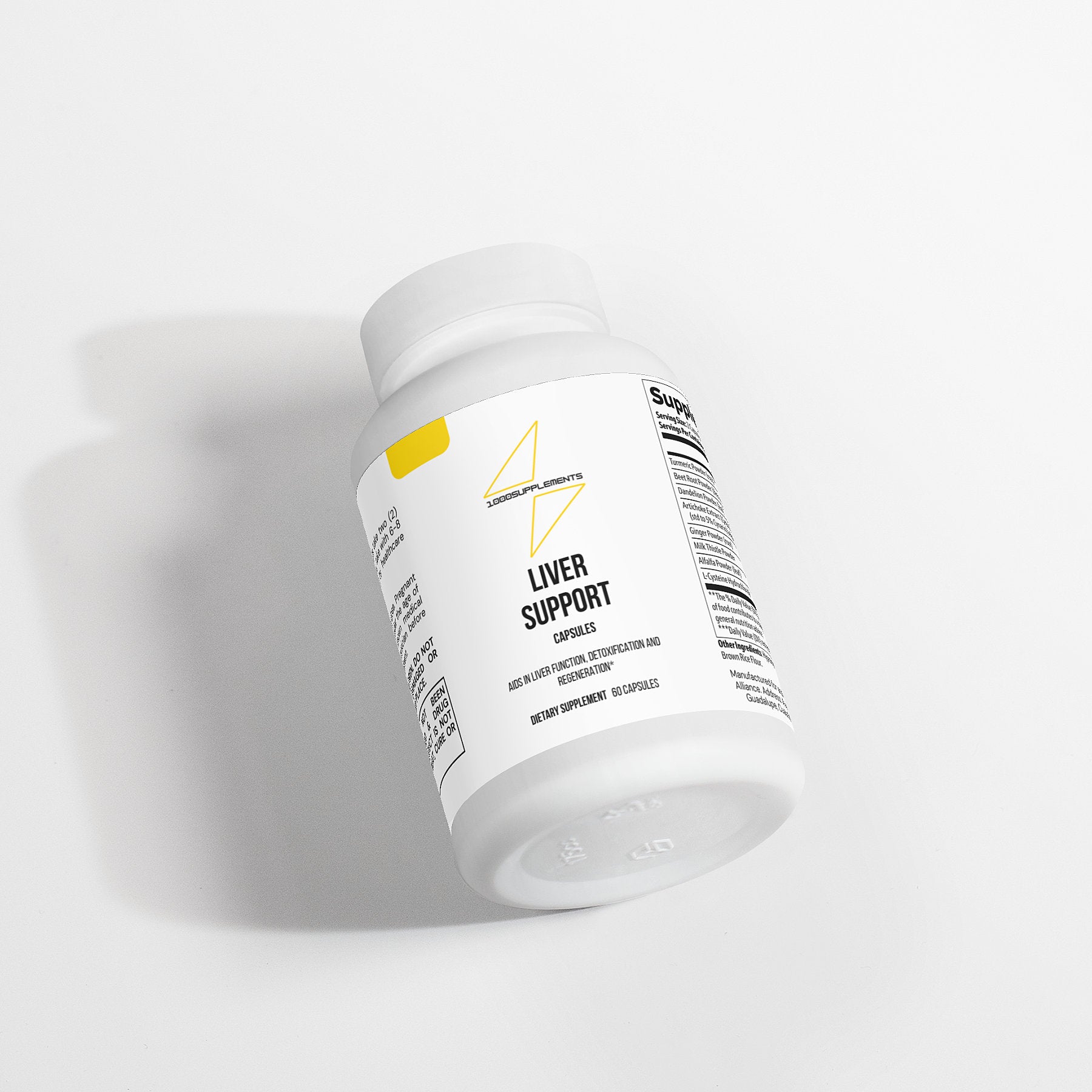 1000Supplements Liver support (capsules) top view