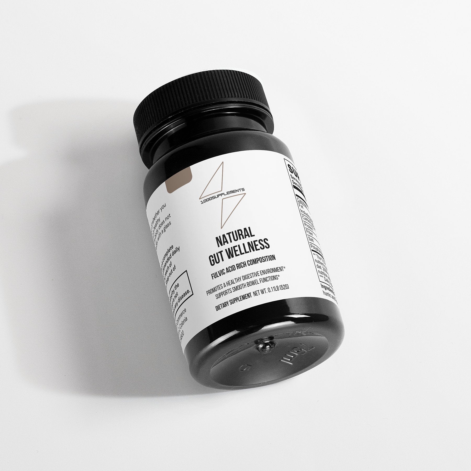 1000Supplements Natural Gut Wellness Powder top view