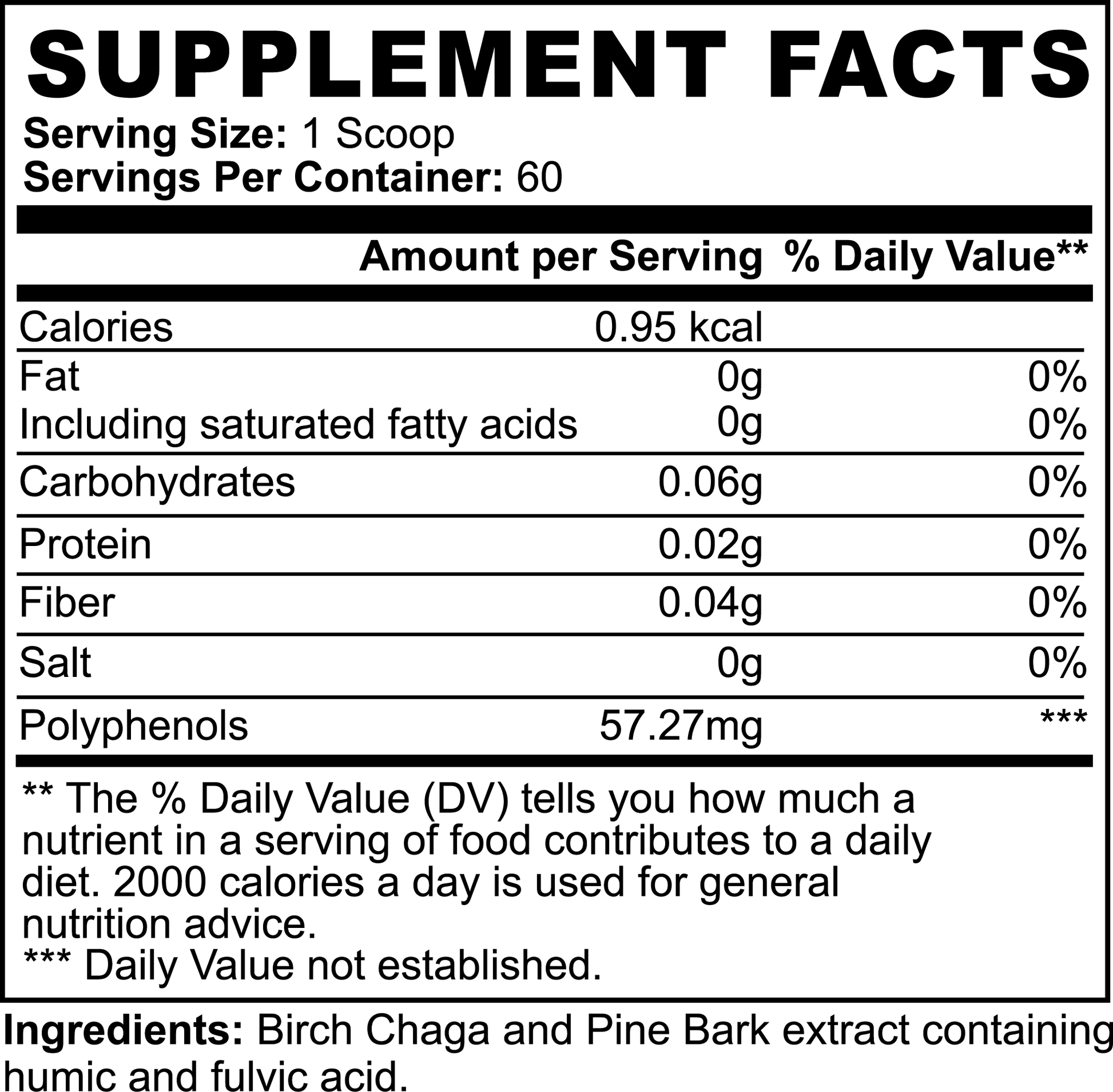 1000Supplements Natural Gut Wellness Powder label