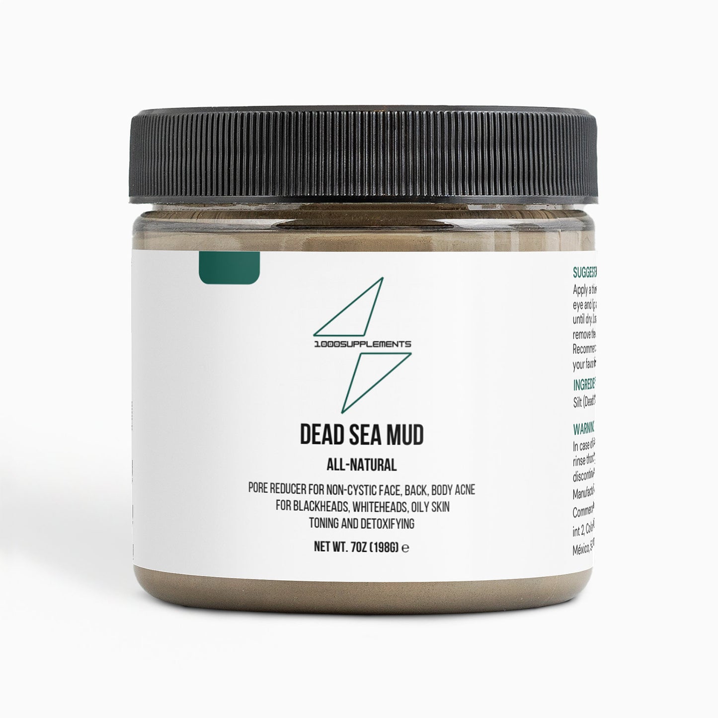 1000Supplements Dead Sea Mud front side