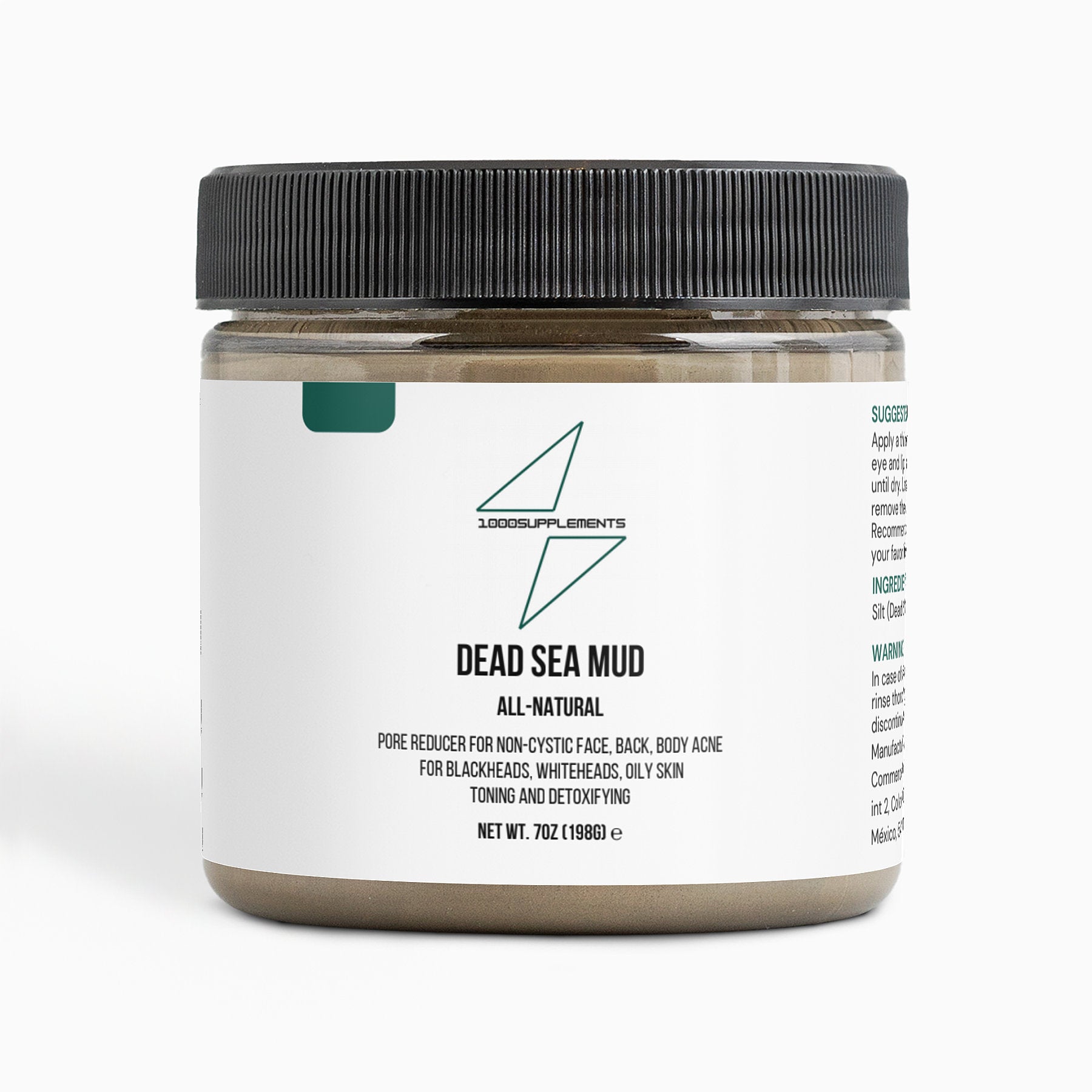 1000Supplements Dead Sea Mud front side