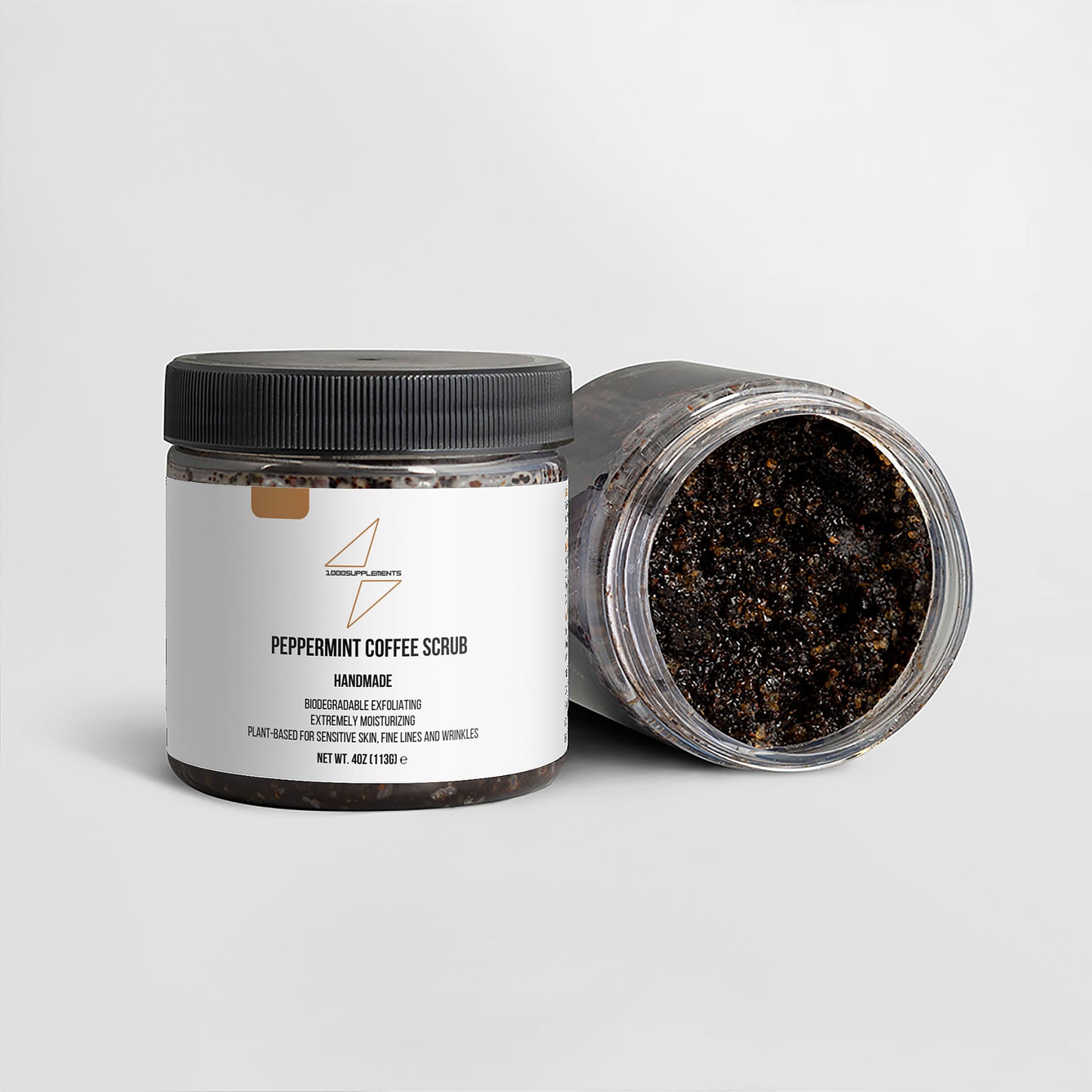 1000Supplements Peppermint Coffee Scrub product showcase