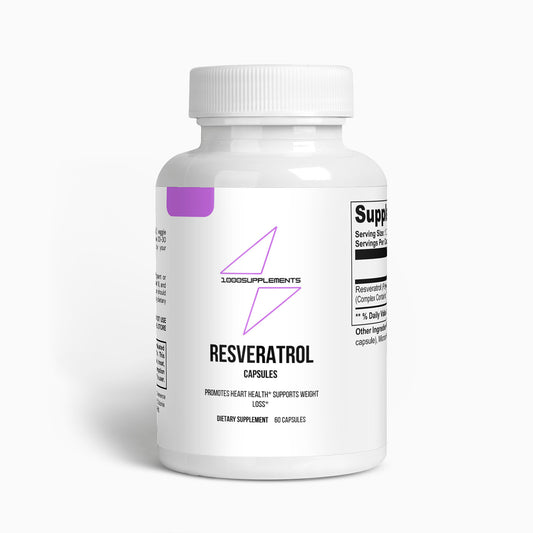 1000Supplements Resveratrol capsules front side