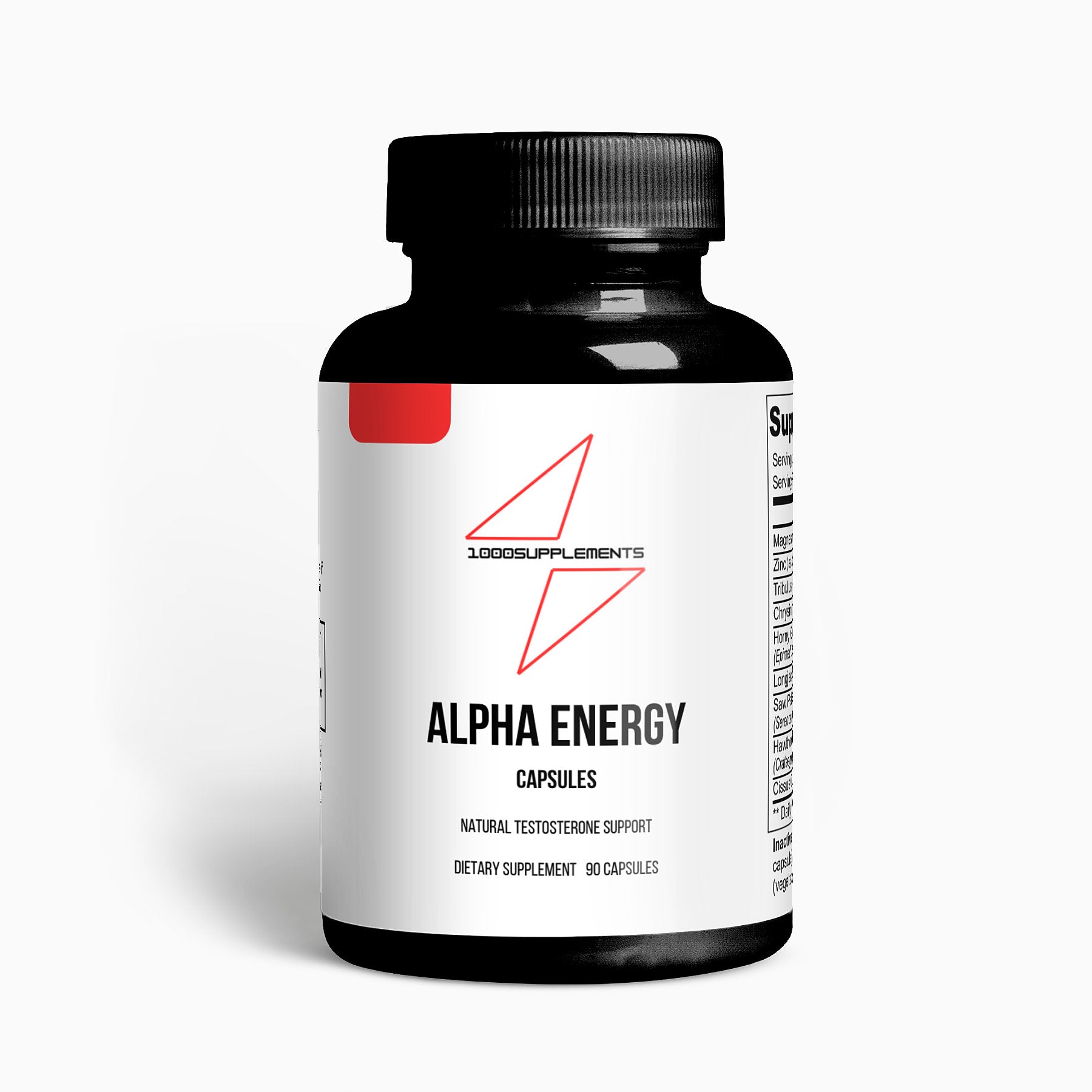 1000Supplements Alpha energy front side