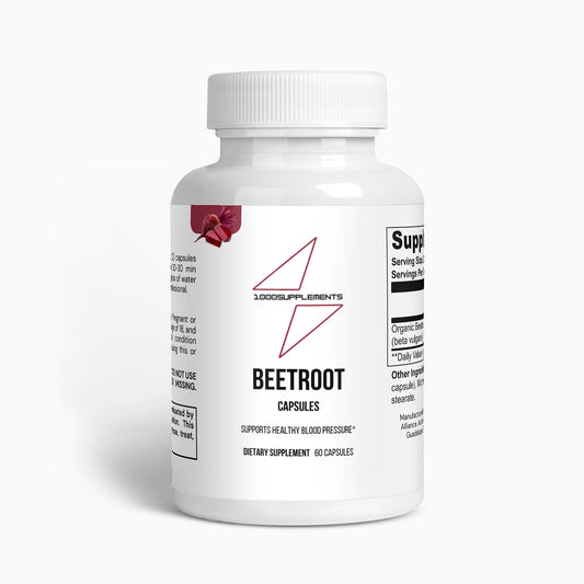 1000Supplements Beetroot (capsules) front side