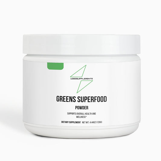 1000Supplements Greens Superfood (powder) front side