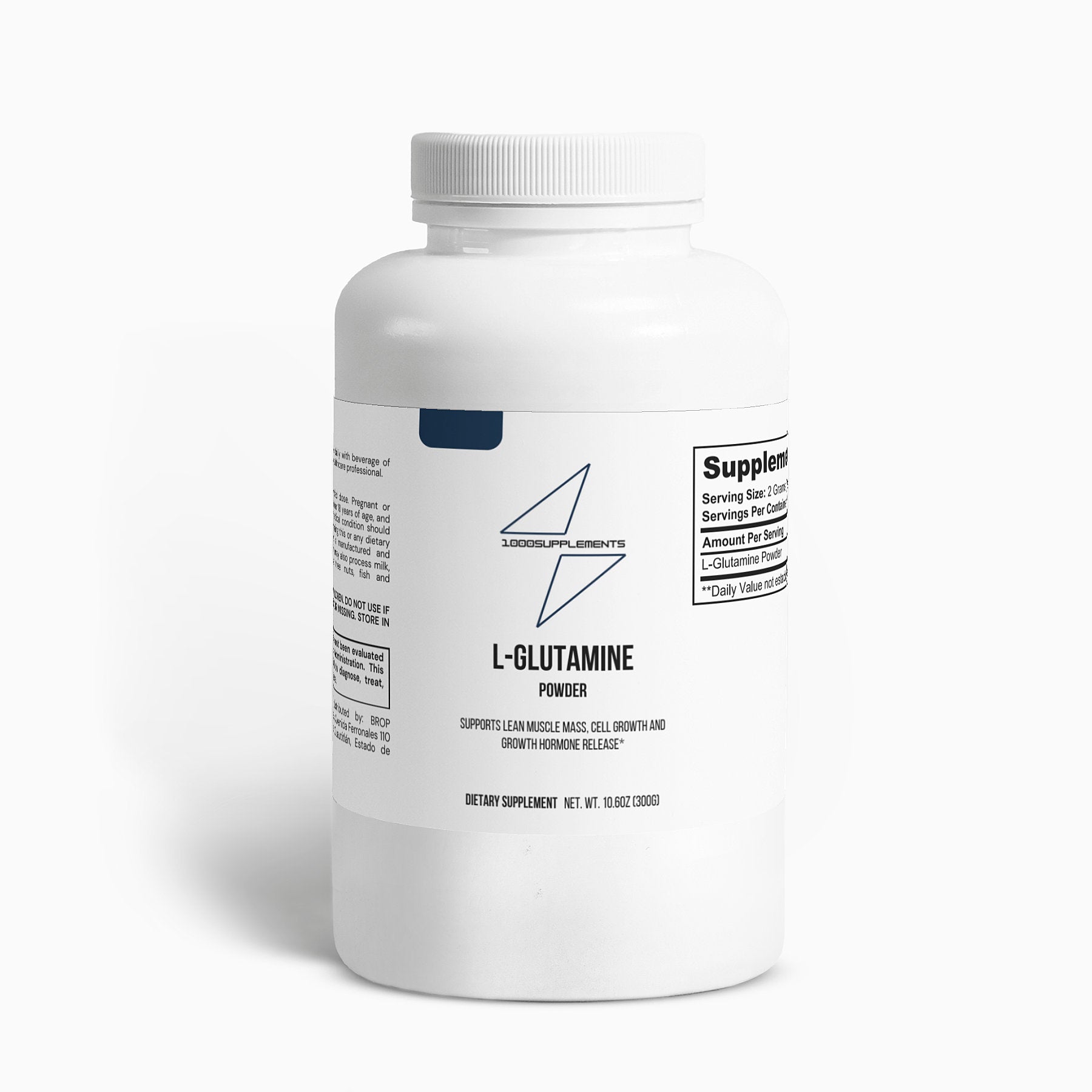 1000Supplements L-Glutamine (powder) front side