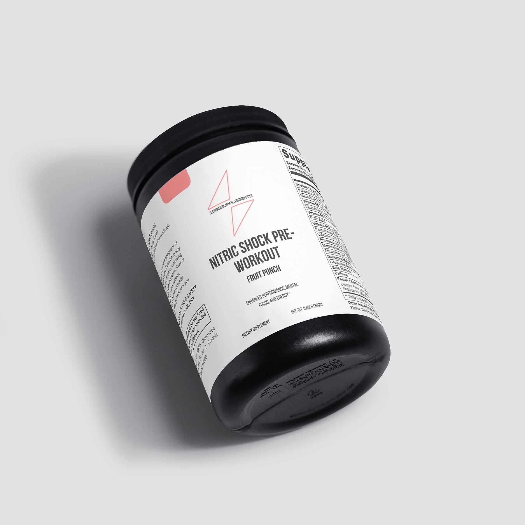 1000Supplements Nitric Shock Pre-Workout top view