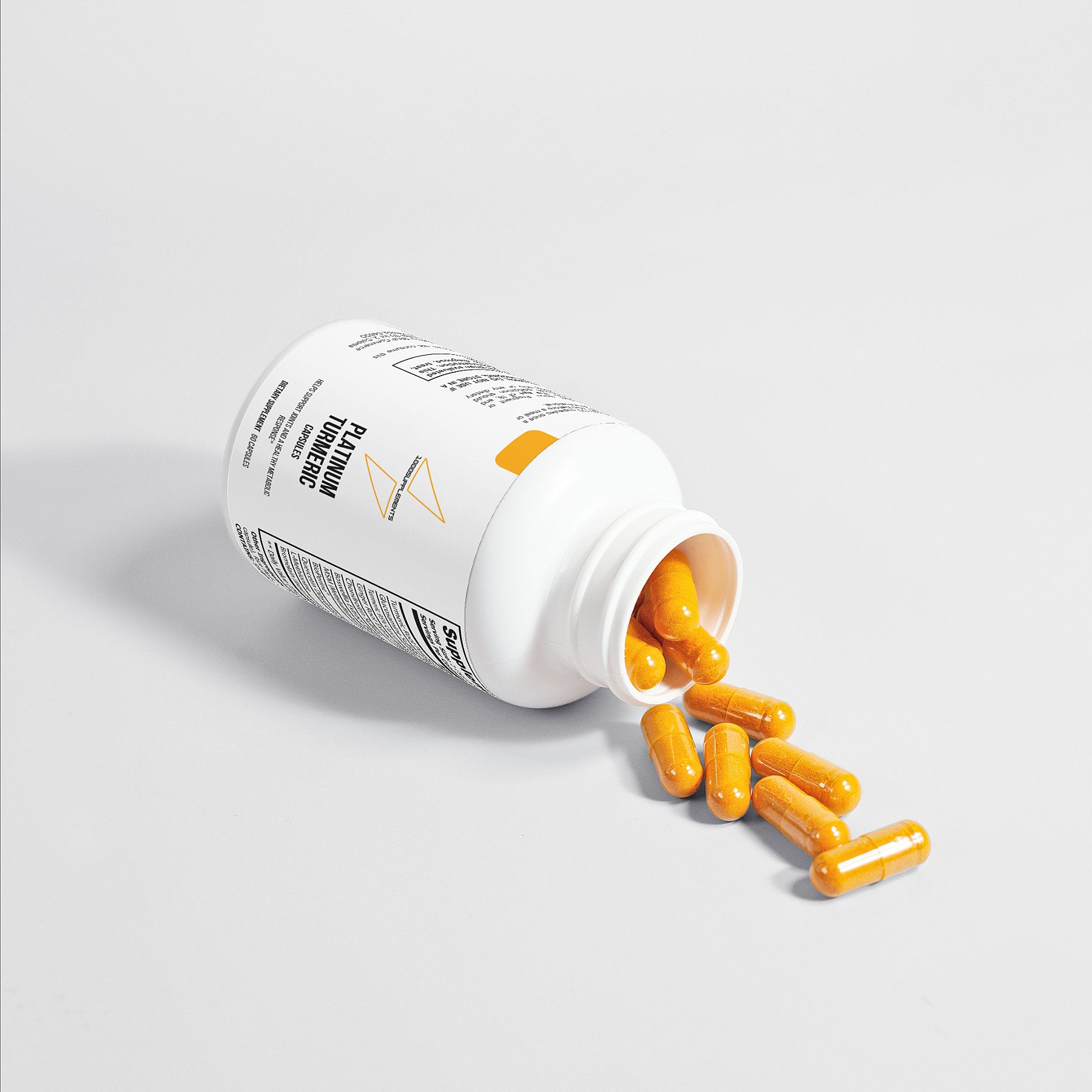 1000Supplements Platinum Turmeric front view capsules showcase