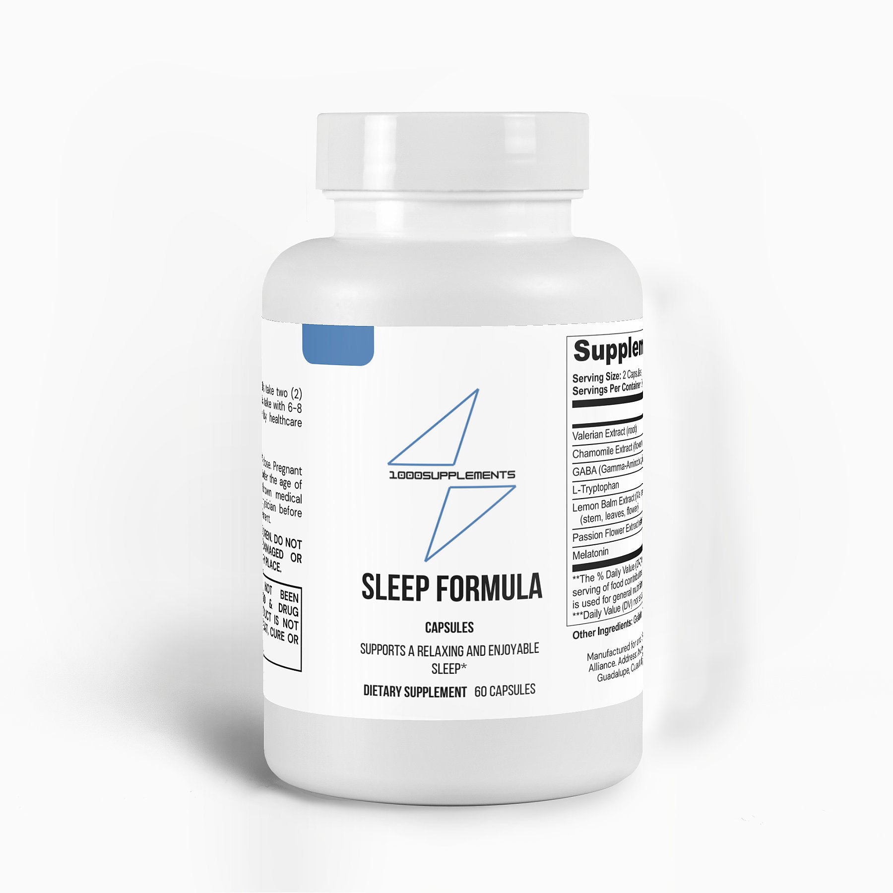 1000Supplements Sleep Formula (Capsules) front side