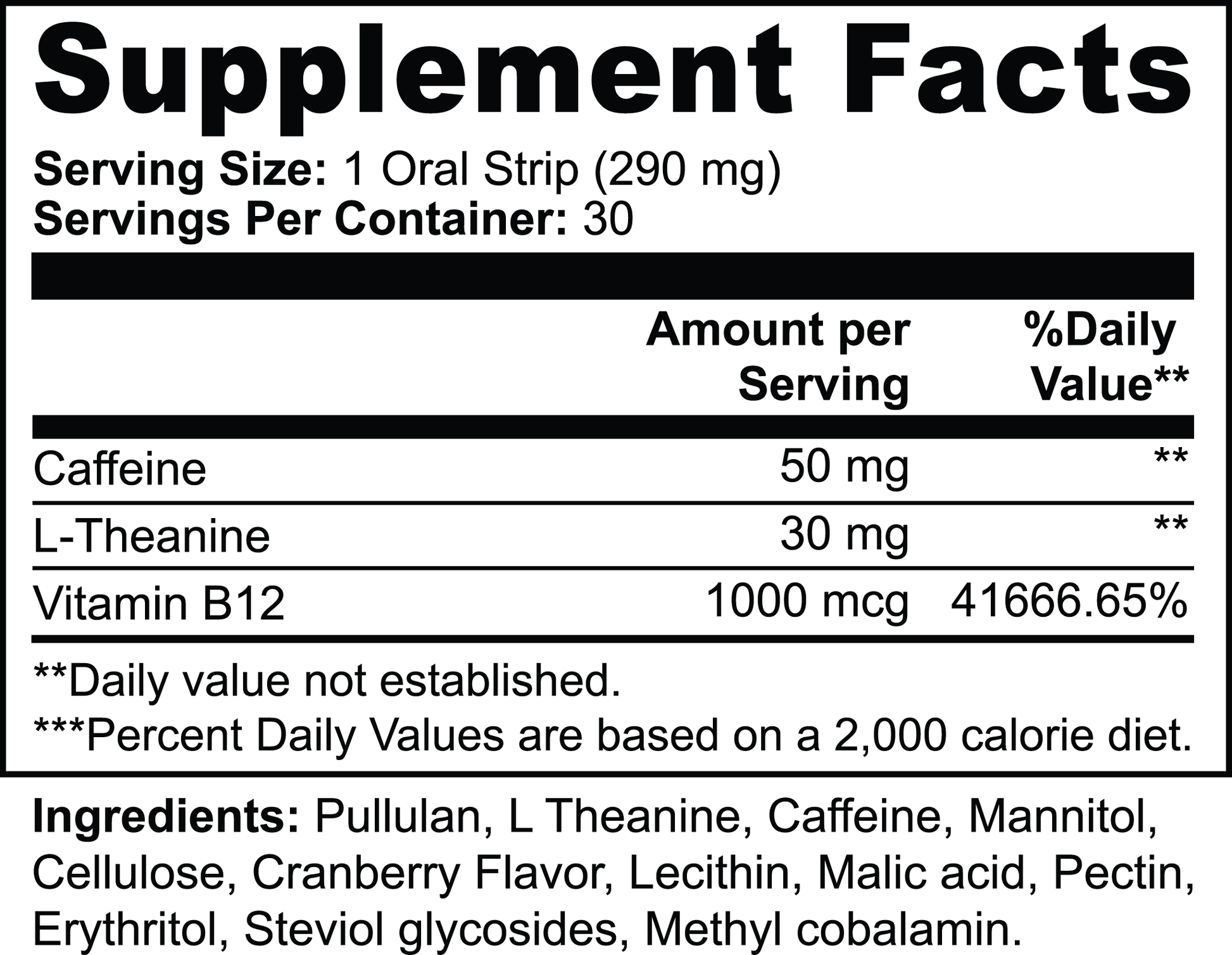 1000Supplements Energy Strips label