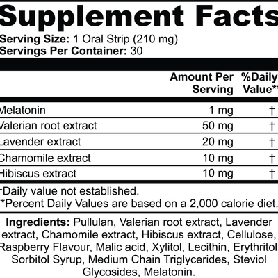 1000Supplements Sleep Strips label