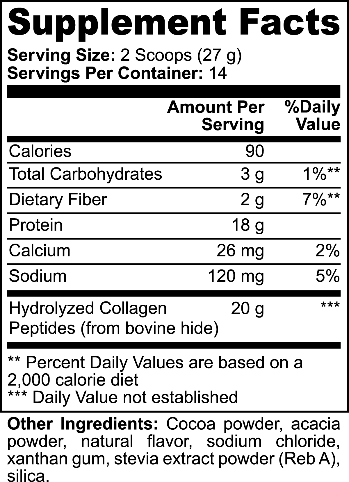 1000Supplements Grass-fed Collagen Peptides label