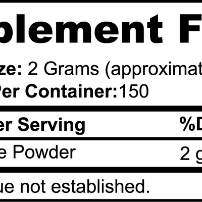 1000Supplements L-Glutamine (powder) label