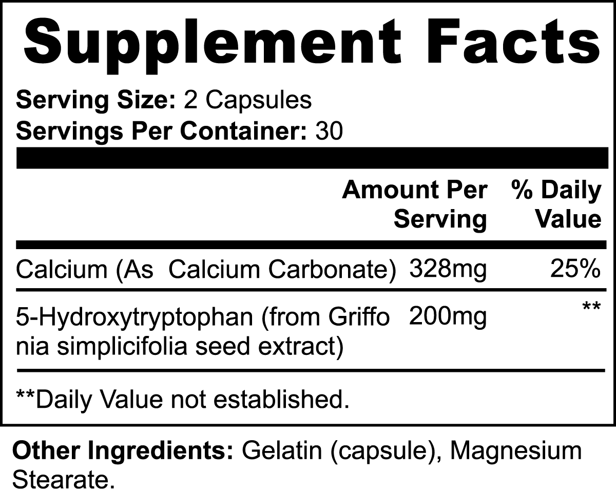 1000Supplements 5-HTP label