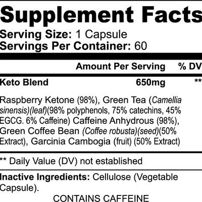 1000Supplements Keto-5 (capsules) label