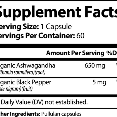 1000Supplements Ashwagandha label