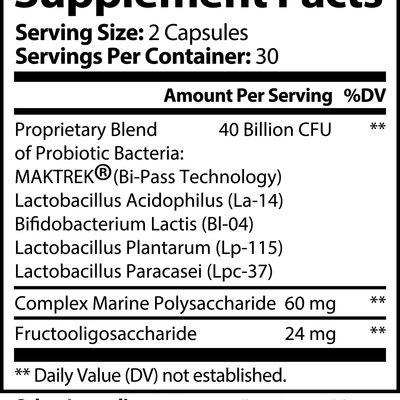 1000Supplements Probiotic 40 Billion with Prebiotics label