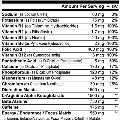 1000Supplements Nitric Shock Pre-Workout label